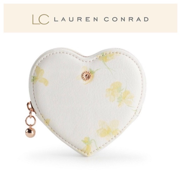 LC Lauren Conrad Handbags - LC Lauren Conrad Heart Coin Pouch